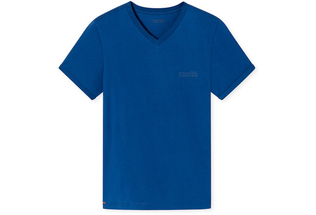 Schiesser Herren T-shirt V-Ausschnitt indigo 181185-824 48