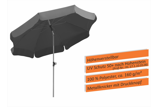 Schneider Schirme Schirm Locarno 200/8 anthrazit