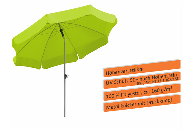 Schneider Schirme Sonnenschirm Locarno 200/8 apfelgrün