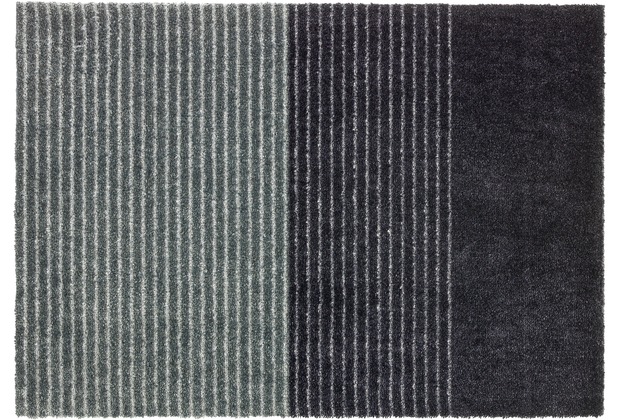 Schöner Wohnen Kollektion Fußmatte Manhattan D. 003 C. 044 Streifen anthrazit-grau 67 x 100 cm