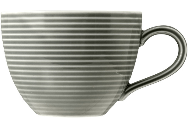 Seltmann Weiden Beat Kaffeetasse 0,26 l mit Relief Color Glaze Perlgrau