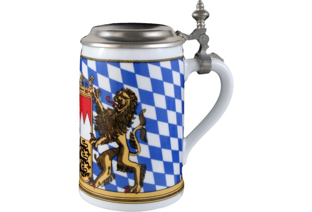 Seltmann Weiden Bierkrug mit Deckel 408 Compact Bayern
