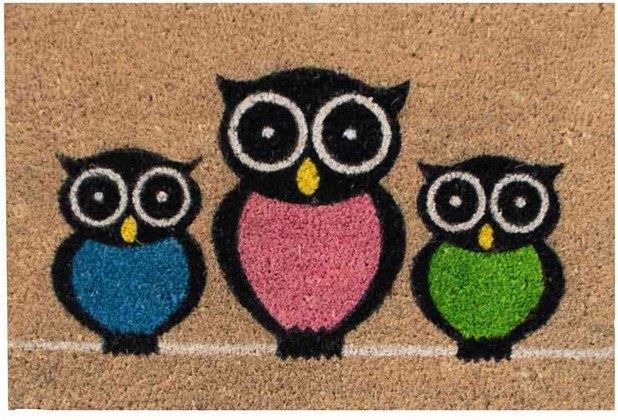 Siena Home Kokosmatte Coco Owls 40 x 60 cm