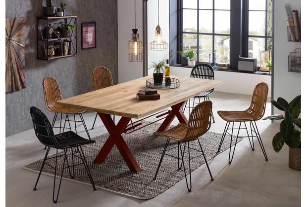 SIT TABLES & CO Tisch 180x100 cm natur, antikbraun