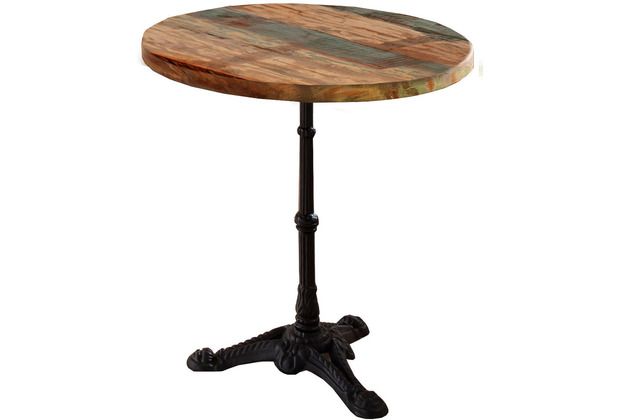 SIT TABLES & CO Tisch 60x60 cm Platte bunt lackiert, Gestell schwarz