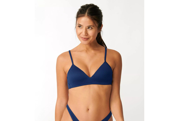 Sloggi Shore Dottyback Bikini-Oberteil mit gepolsterten Cups twilight blue L