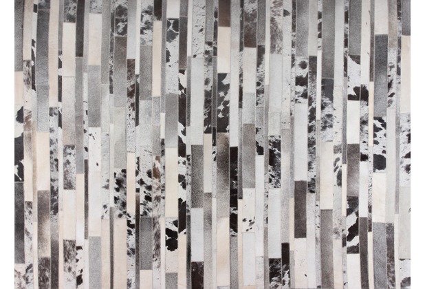talis teppiche Lederteppich LEATHER Des. 1405 schwarz/wei 200 x 300 cm