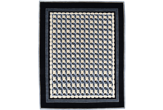THEKO Nepalteppich Jabu Silk C3570 schwarz 247 x 314 cm