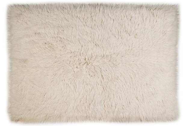 Kelii Flokati-Teppich Luxus natur - 2450 g/m² 70 cm x 140 cm