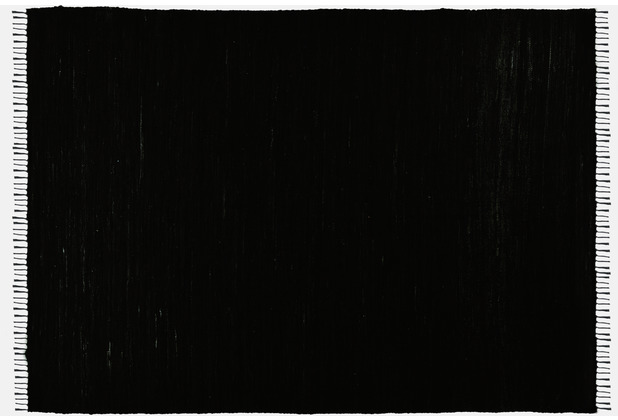 Zaba Handwebteppich Dream Cotton black 40 x 60 cm