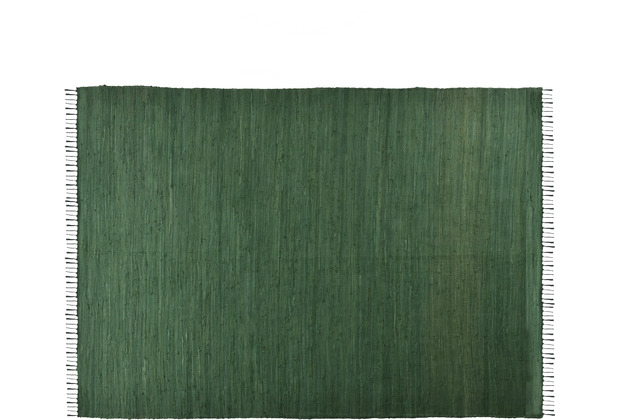 Zaba Handwebteppich Dream Cotton dark green 160 x 230 cm