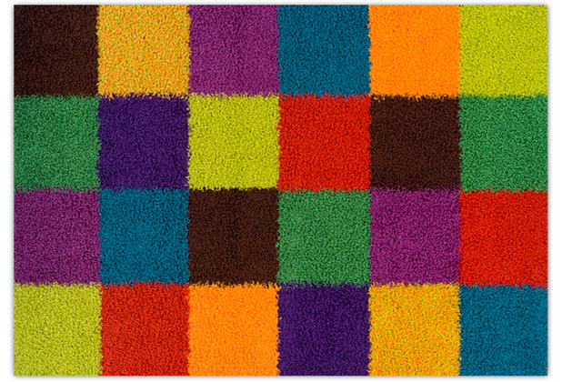 THEKO Teppich Happy Shag multicolor 80 x 140 cm