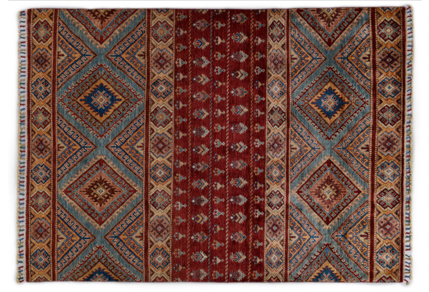 THEKO Orientteppich Kandashah 0083 red/blue 157 x 209 cm