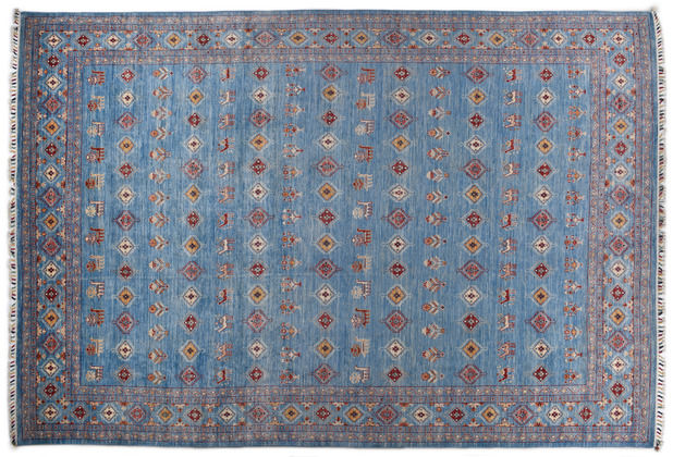 THEKO Orientteppich Kandashah 1364 blue multi 270 x 394 cm