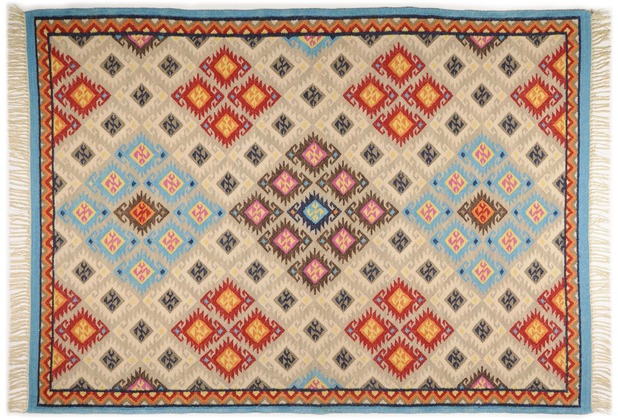 THEKO Handwebteppich Kelim Royal RO-12-6090 multicolor 70 cm x 140 cm
