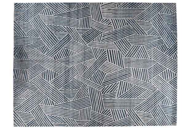 THEKO Teppich Nubu SIilk 60 C4028 blue multi 243 x 309 cm