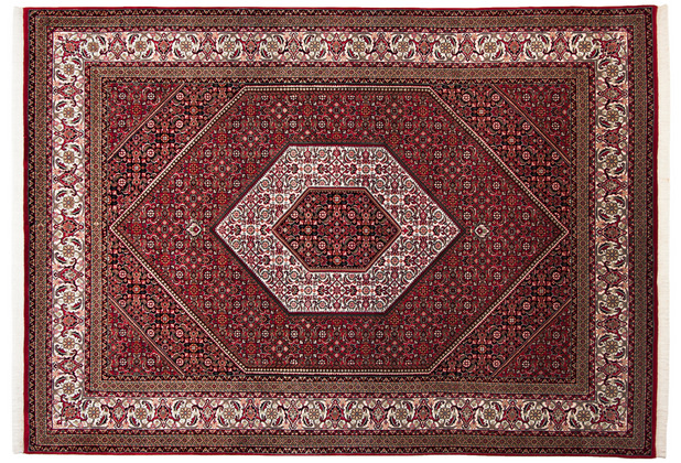 THEKO Teppich Sirsa Silk S Bidjar 562 rot creme 70 x 140 cm