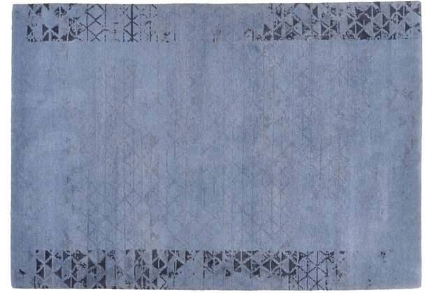 THEKO Nepalteppich Talonga Silk RSK564 blue 165 x 235 cm