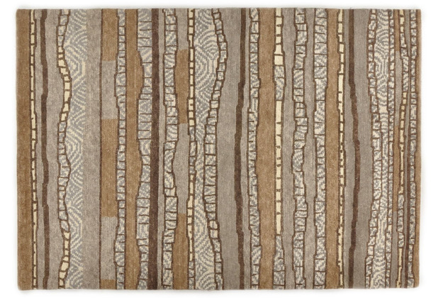 THEKO Nepalteppich Talonga Silk RSK686 brown multi 164 x 239 cm
