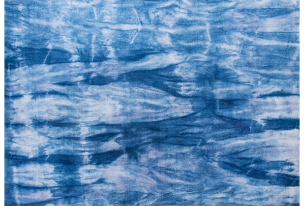 Tom Tailor Viskose-Teppich Shine, uni, Batik 700 blau 65 cm x 135 cm
