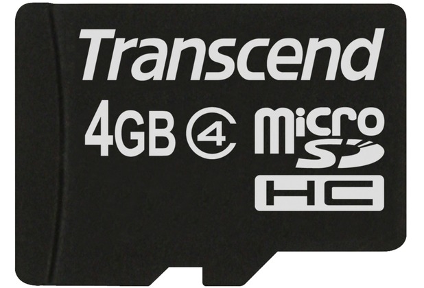 Transcend microSDHC Class 4, 4GB