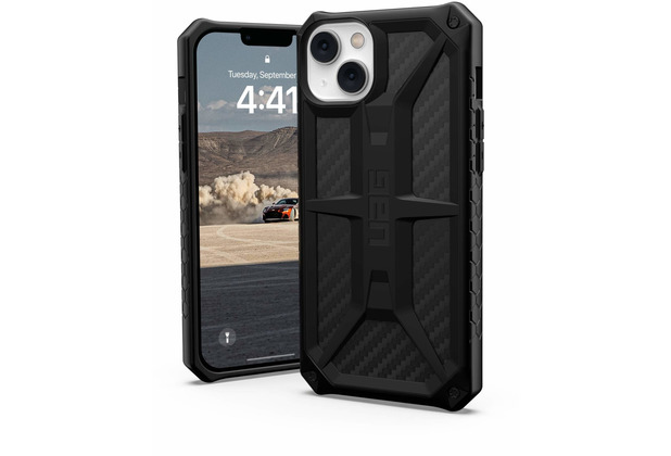 Urban Armor Gear Monarch Case, Apple iPhone 14 Plus, carbon fiber, 114033114242