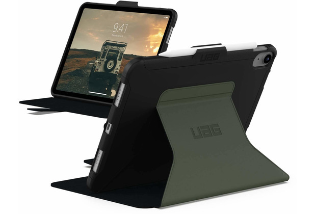 Urban Armor Gear UAG Urban Armor Gear Scout Folio Case | Apple iPad 10,9 (2022) | schwarz/olive | 12339I114072