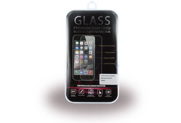UreParts Apple iPhone 7 Plus, 8 Plus, Privacy, Displayschutzfolie Tempered Glass