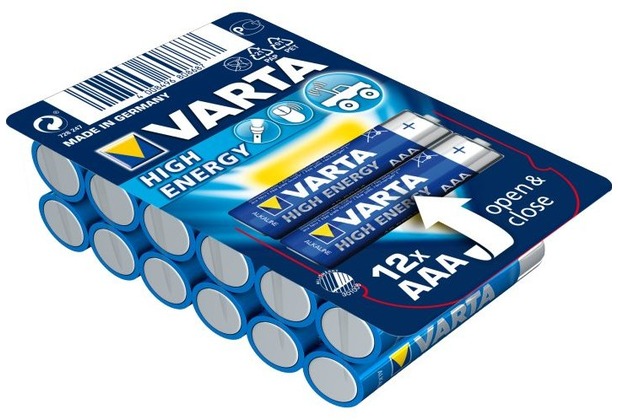 VARTA HIGH ENERGY Batterie AAA LR03 Micro 12er Big Box