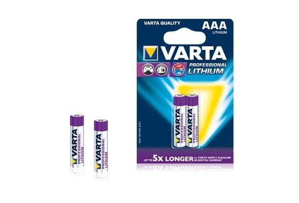 VARTA Professional Lithium Batterie Micro AAA 1100 mAh (2 Stück)