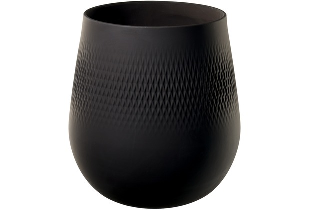 Villeroy & Boch Collier noir Vase Carr gro schwarz