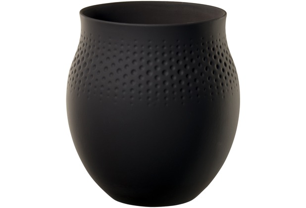 Villeroy & Boch Collier noir Vase Perle groß schwarz