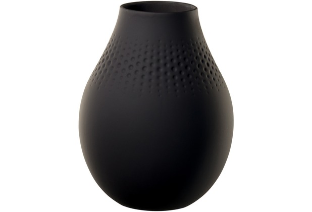 Villeroy & Boch Collier noir Vase Perle hoch schwarz