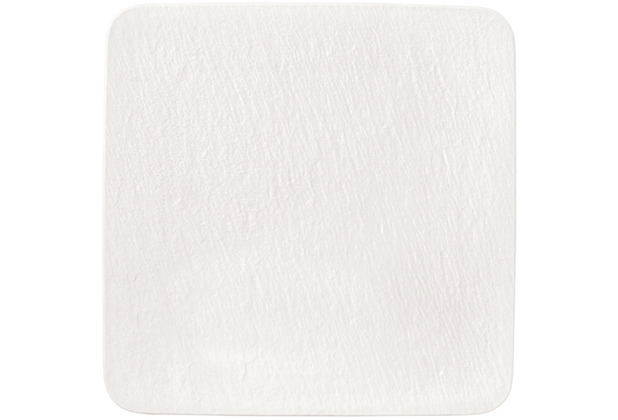 Villeroy & Boch Manufacture Rock blanc Servierplatte quadratisch/Gourmetteller weiß