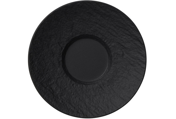 Villeroy & Boch Manufacture Rock Mokka-/Espressountertasse  12 cm, schwarz