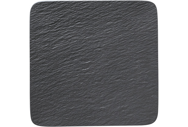 Villeroy & Boch Manufacture Rock Servierplatte quadratisch/Gourmetteller schwarz