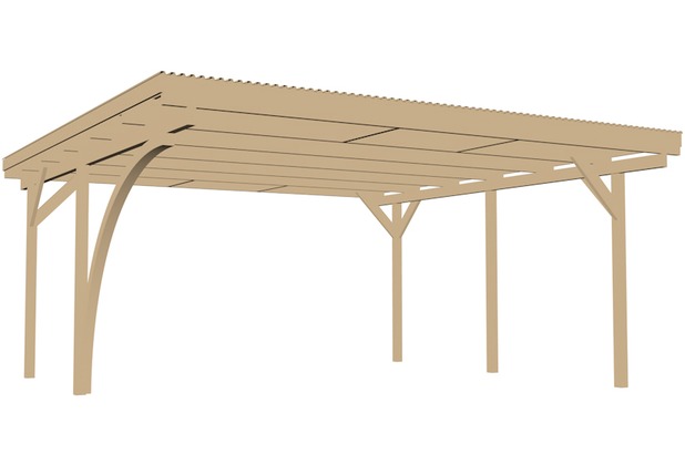 Weka Doppelcarport 616 A Mit Rundbogen Kdi