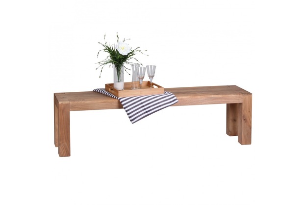 Wohnling Esszimmer Sitzbank Bank 160 x 35 cm Akazie Holz | Hertie.de