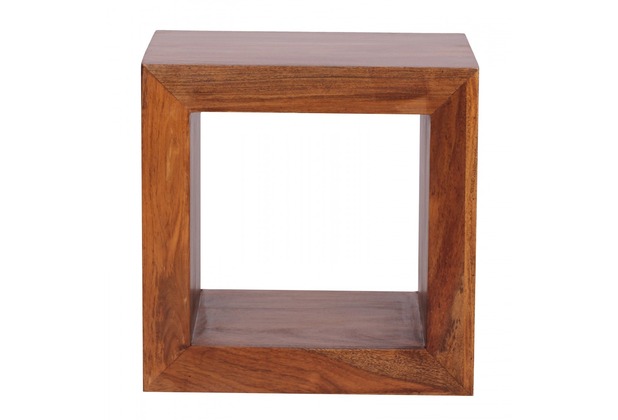 Wohnling Sheesham Standregal Massiv 44x44 cm Cube Massivholz