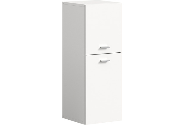 xonox.home Boston Badschrank (B/H/T: 30x80x29 cm) in wei Nachbildung und wei Nachbildung bodenstehend und hngend montierbar