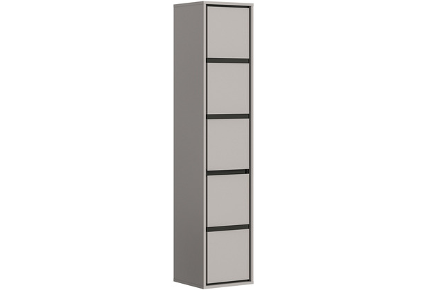 xonox.home Jaru Hochschrank (B/H/T: 35x163x31 cm) in grau Nachbildung und grau Nachbildung