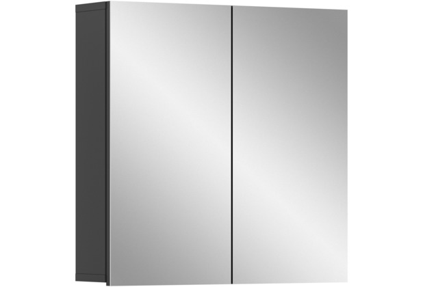 xonox.home Soft Spiegelschrank (B/H/T: 60x60x15 cm) in grau Nachbildung und grau Nachbildung