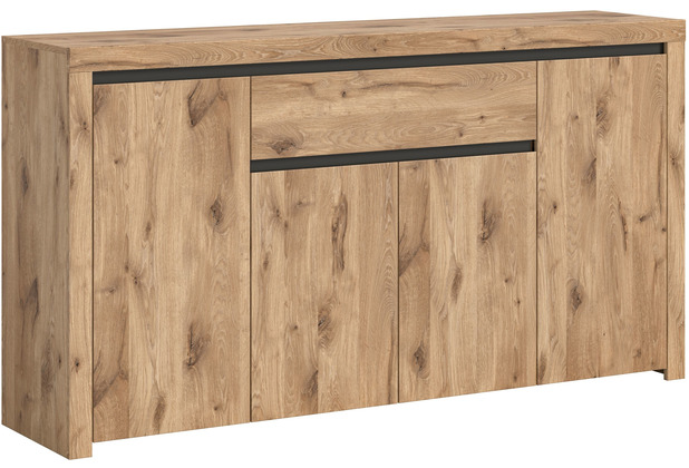 xonox.home Woody Sideboard (B/H/T: 170x91x40 cm) in Nox Oak Nachbildung und Nox Oak Nachbildung
