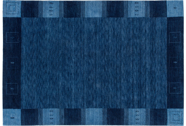Zaba Loribaft-Teppich Seattle Bordre blau 70 cm x 140 cm
