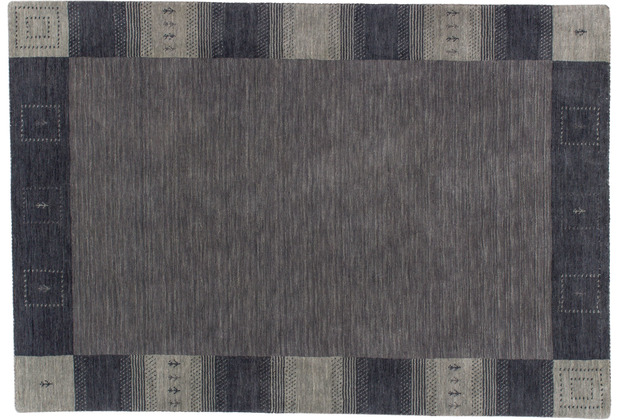 Zaba Loribaft-Teppich Seattle Bordre grau 70 cm x 140 cm