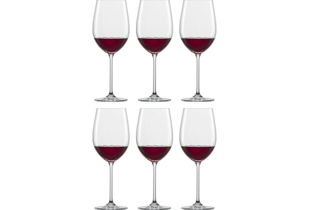 Zwiesel Glas Bordeaux Rotweinglas Prizma 6er-Set