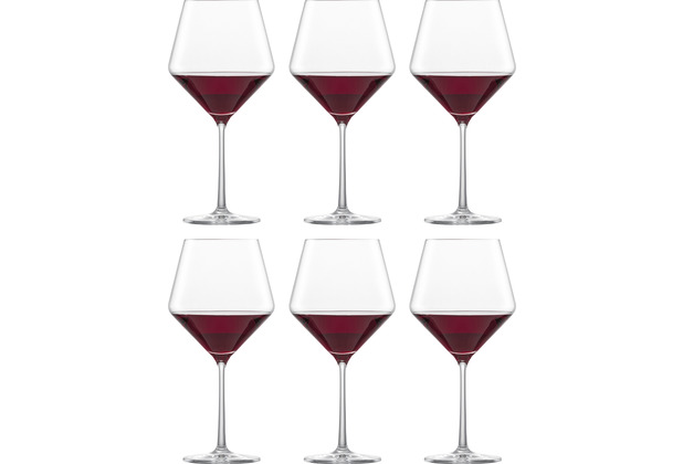 Zwiesel Glas Burgunder Rotweinglas Pure 6er-Set