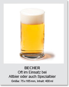 Bierglas Becher